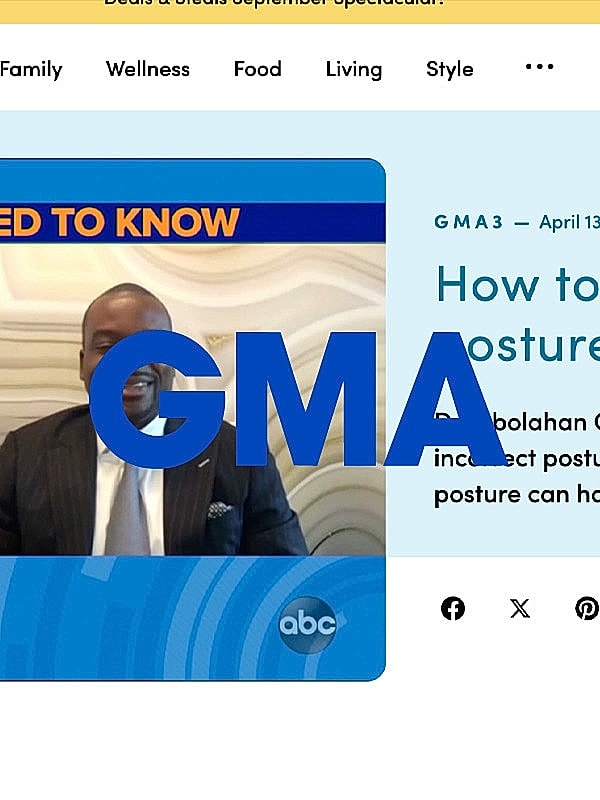 GMA segment on improving posture techniques